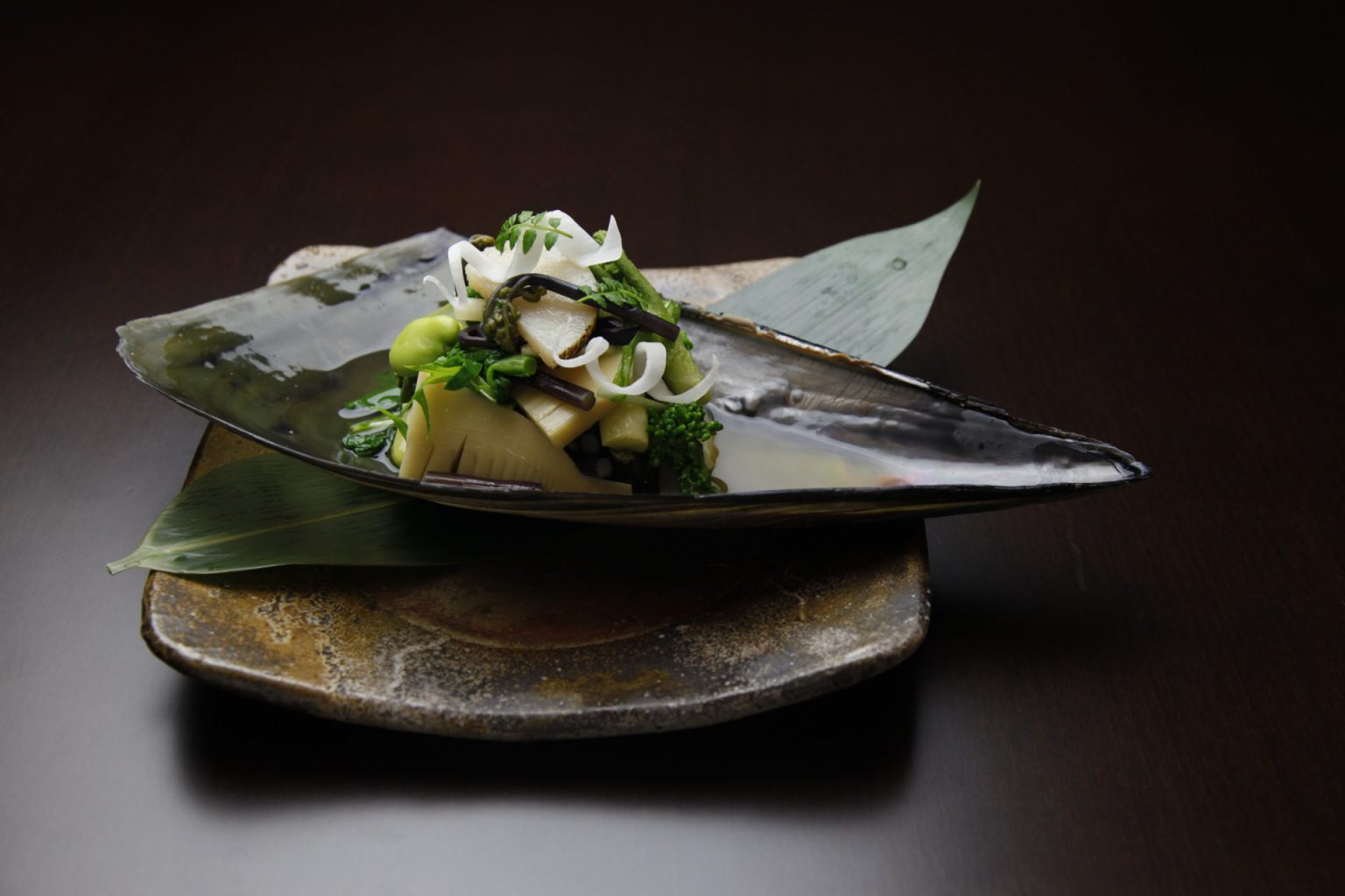 Official example of a seasonal dish at Ginza Okuda in Tokyo