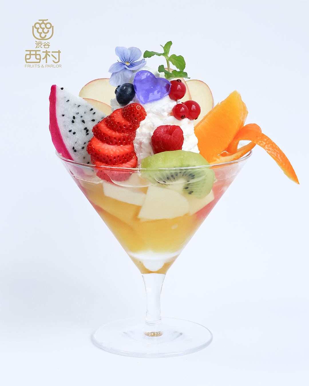 Fruit parfait from Shibuya Nishimura Fruit Parlor