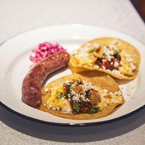 KITADE TACOS made with house corn tortillas and assorted fillings