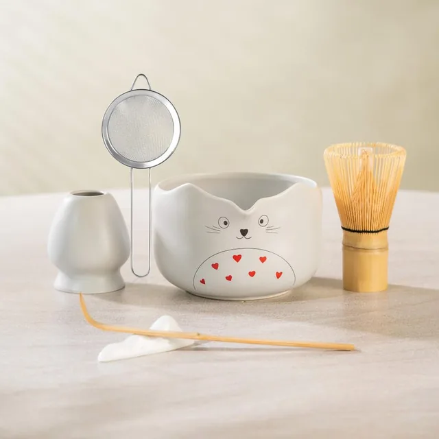 TANG PIN matcha set, bowl and bamboo whisk